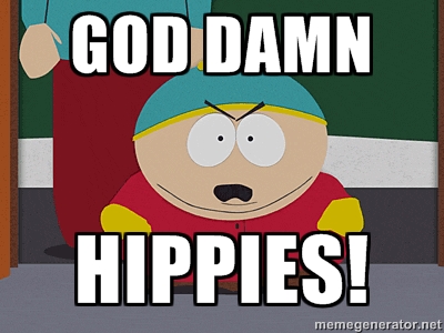 cartman hippies