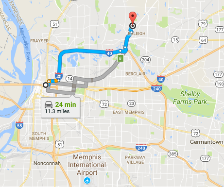 memphis map